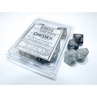 Chessex Dice Borealis Polyhedral Luminary Ten D10 Set: Light Smoke / Silver