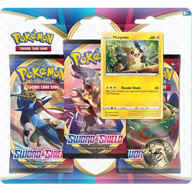 Pokemon TCG Sword & Shield 3 Pack Blister Morpeko