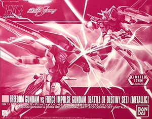 HG Freedom Gundam VS Force Impulse Gundam Metallic Set Model Kit