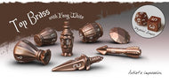 PolyHero Rogue Dice Set Top Brass