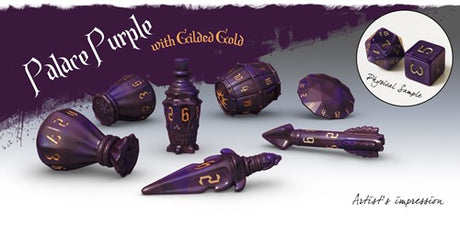 PolyHero Rogue Dice Set Palace Purple
