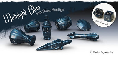 PolyHero Rogue Dice Set Midnight Blue