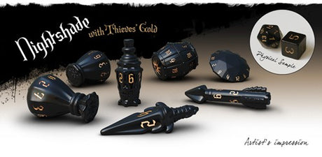 PolyHero Rogue Dice Set Nightshade