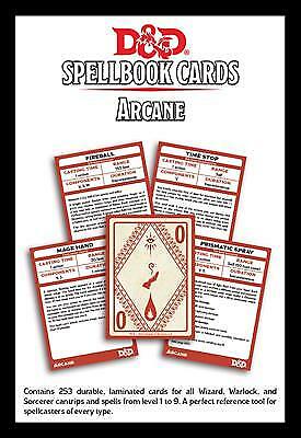 Dungeons & Dragons Spellbook Cards Arcane