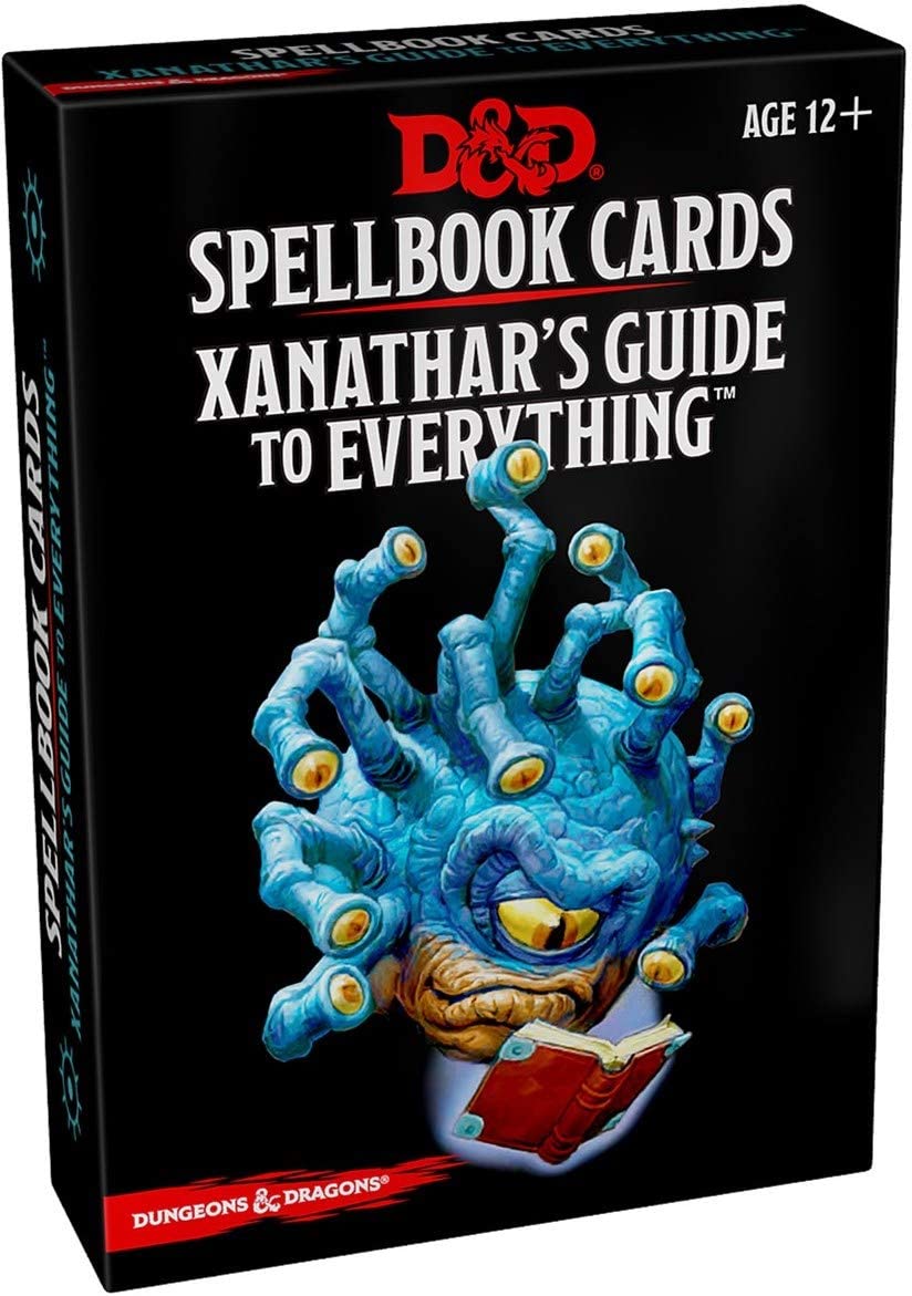 Dungeons & Dragons Spellbook Cards Xanathar's Guide To Everything