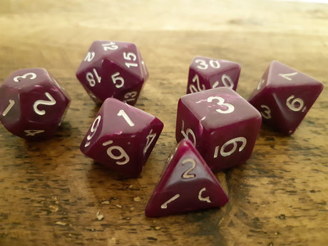 Marble Effect RPG 7 Dice Set