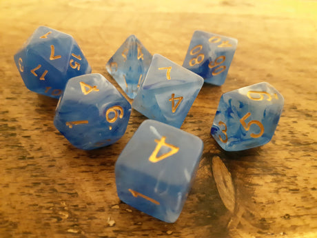 Marble Effect RPG 7 Dice Set