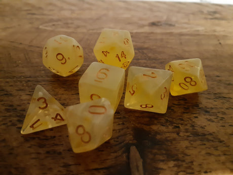 Marble Effect RPG 7 Dice Set