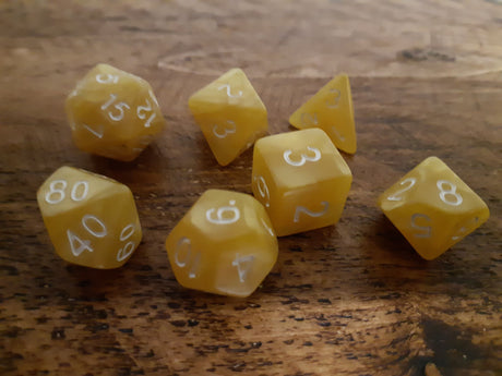 Marble Effect RPG 7 Dice Set