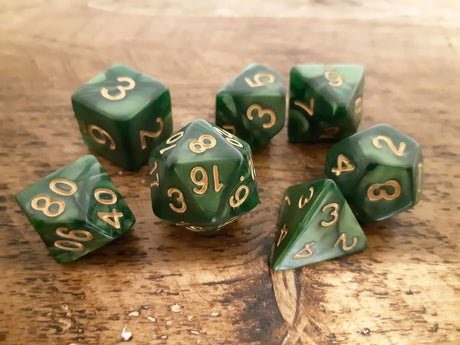 Marble Effect RPG 7 Dice Set