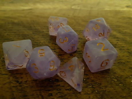 Marble Effect RPG 7 Dice Set