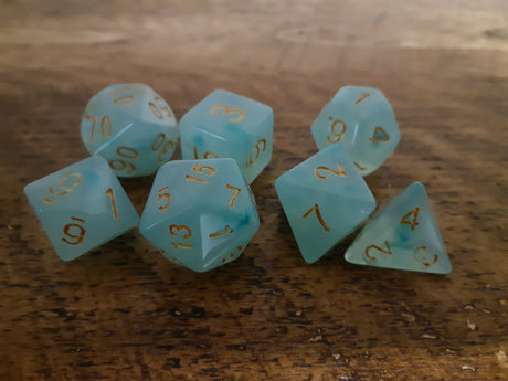 Marble Effect RPG 7 Dice Set