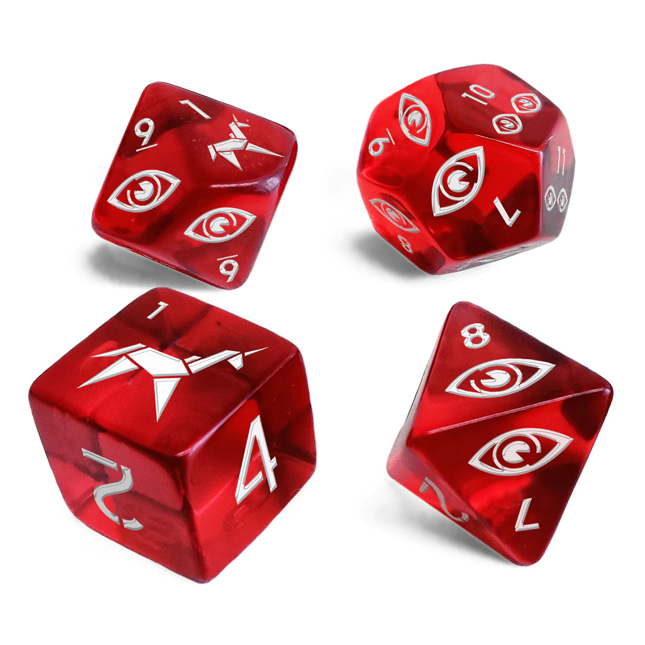 CELTIC 3D Dice Set - 7-Piece Polyhedral Dice In Grey & Black