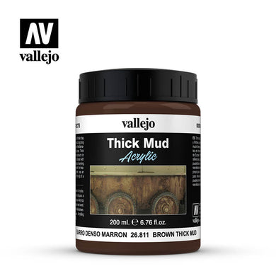 Vallejo Thick Mud Acrylic - Brown Mud