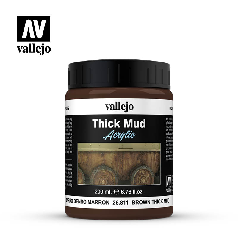 Vallejo Thick Mud Acrylic - Brown Mud