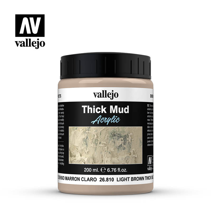 Vallejo Thick Mud Acrylic - Light Brown Mud