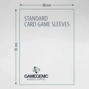 Gamegenic Standard Card Game Value Pack Matte Sleeves Clear 200
