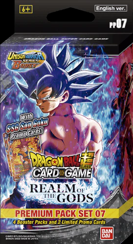 dragon ball super card game premium pack Dragon Ball Super Card Game Premium Pack Set 07 Realm of the Gods –  Travelling Man UK