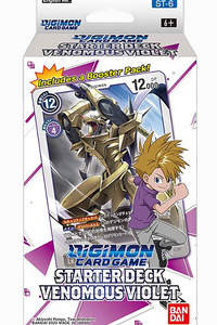 Digimon kortspill giftfiolett startkortstokk st-6