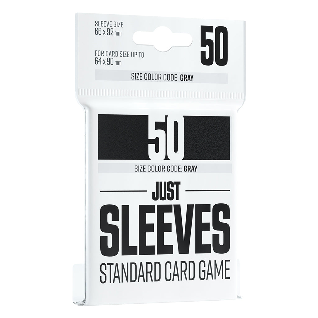 Gamegenic Just Sleeves Standard Card Game Black (50ct.)