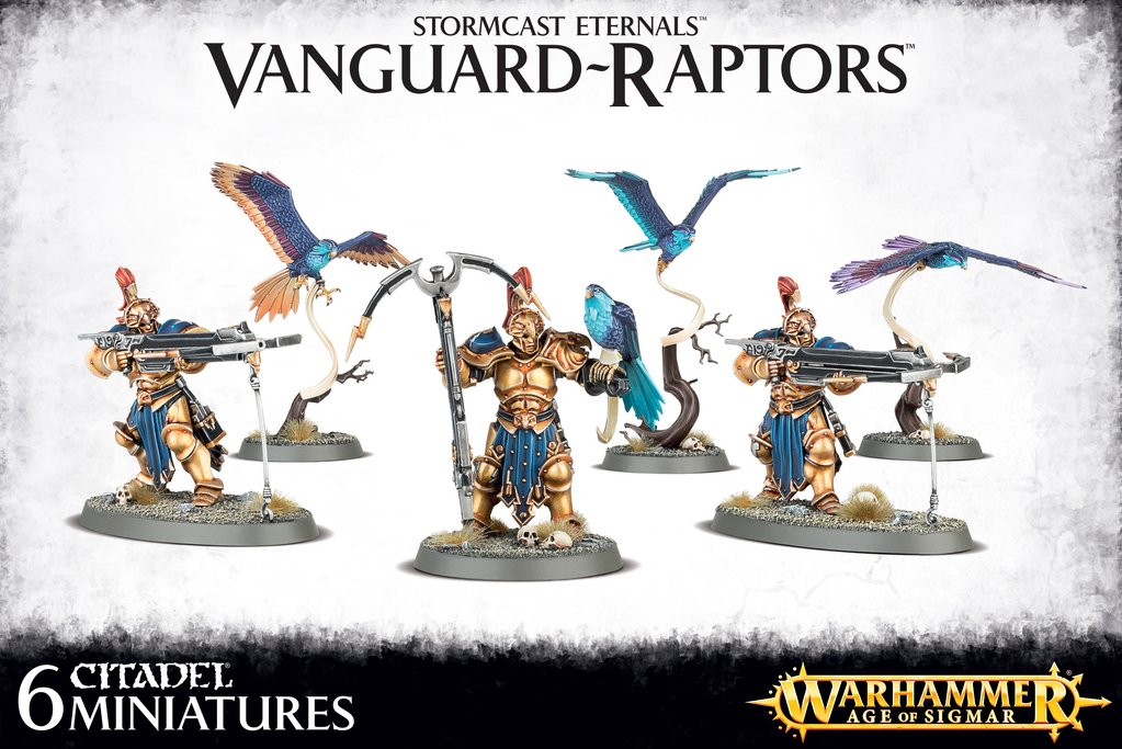 Stormcast Eternals Vanguard Raptors With Longstrike Crossbows & Aetherwings