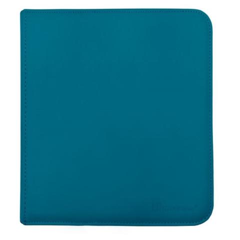12 Pocket Zippered Pro-Binder Blue/Red/Light Blue/Yellow/Teal