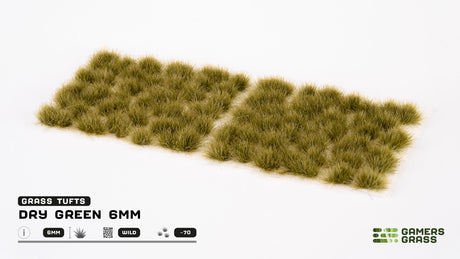Gamers Grass Dry Green 6mm Tufts