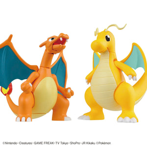 Pokemon Plamo Nr. 43 Select Series Glurak & Dragonite vs. Set-Modellbausatz