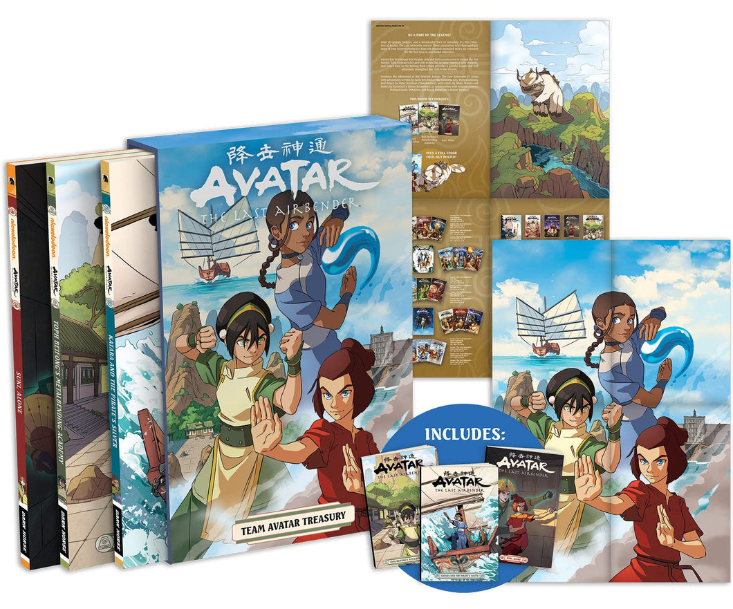 Avatar The Last Airbender Team Avatar Treasury Boxed Set
