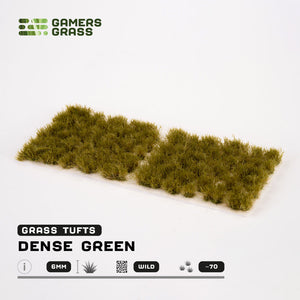 Gamers-Gras, dichte grüne 6-mm-Büschel