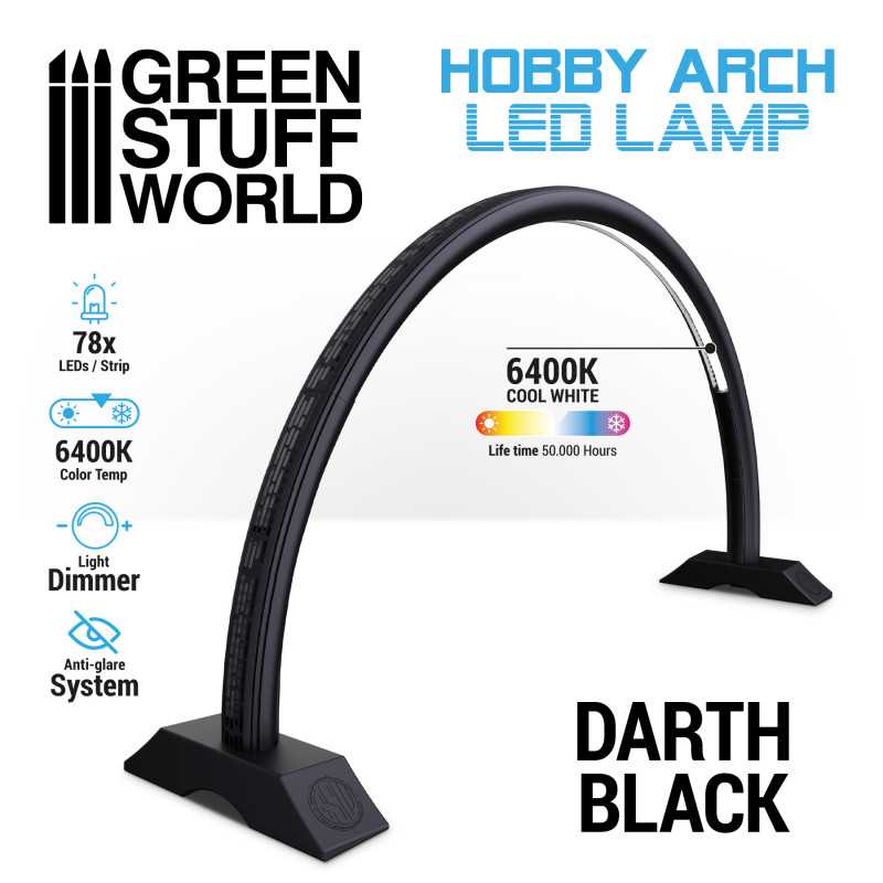 Green Stuff World Hobby Arch LED Lamp - Darth Black