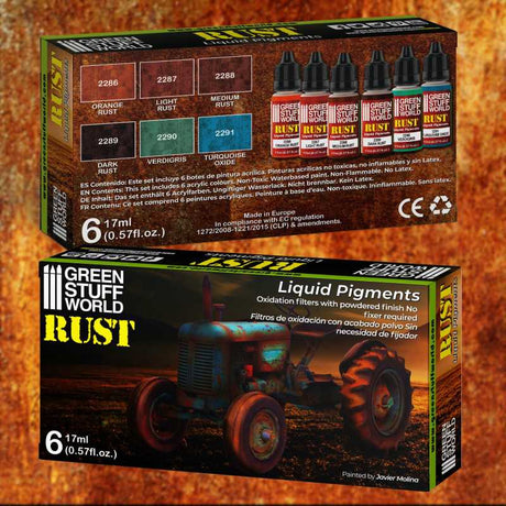 Green Stuff World Liquid Pigments Set - Rust