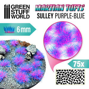Green stuff world touffes de fluor martien sulley violet bleu
