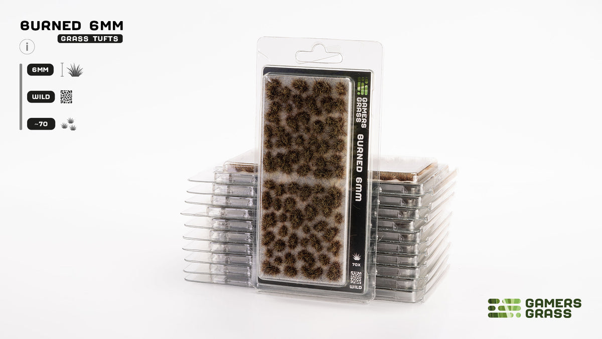 Gamers Grass Burned 6mm Tufts