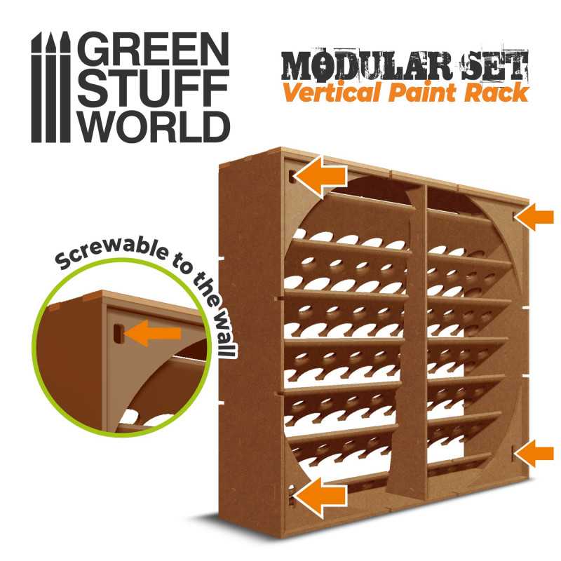 Green Stuff World Modular Paint Rack - Vertical 17ml