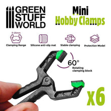 Load image into Gallery viewer, Green Stuff World Mini Hobby Clamps x6