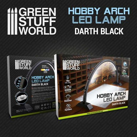 Green Stuff World Hobby Arch LED Lamp - Darth Black