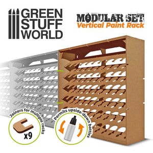Modulares Farbregal von Green Stuff World – vertikal, 17 ml