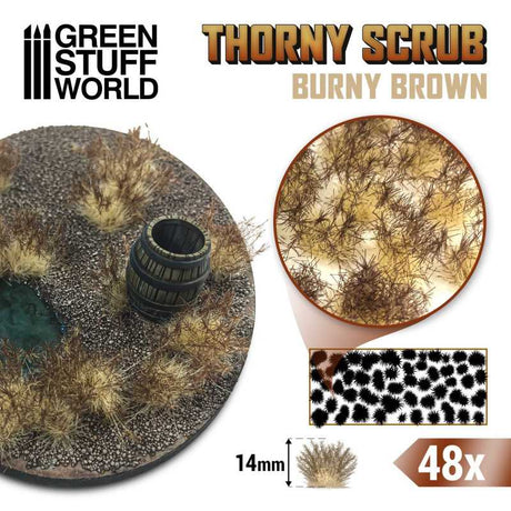 Green Stuff World Thorny Scrubs Burny Brown