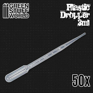 Green Stuff World 50x Long Droppers With Suction Bulb