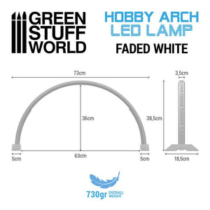 Green Stuff World Hobby Arch LED Lamp - Faded White