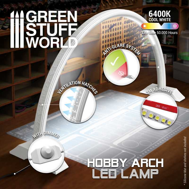 Green Stuff World Hobby Arch LED Lamp - Faded White