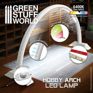 Green Stuff World Hobby Arch LED Lamp - Faded White