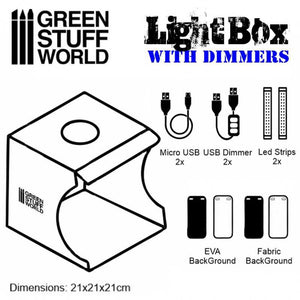 Studio lightbox du monde des trucs verts