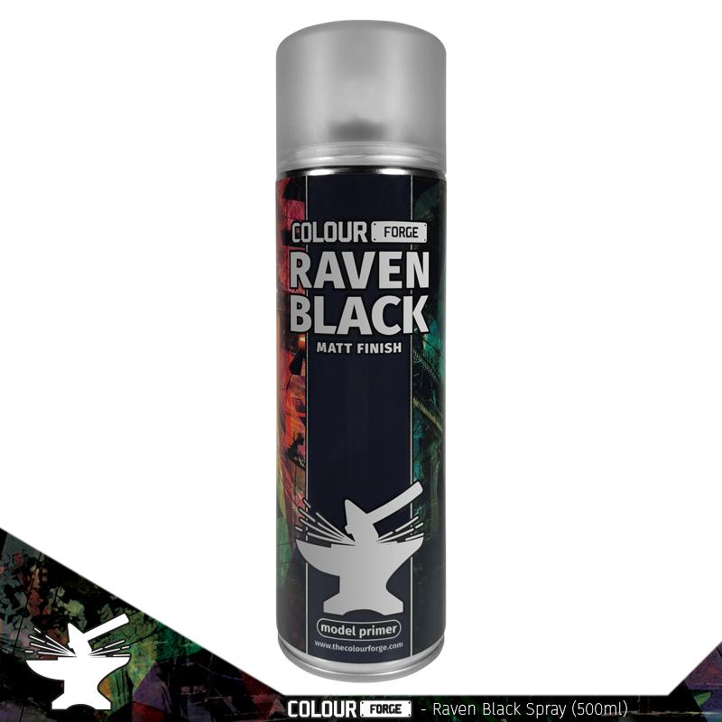 The Colour Forge Raven Black Spray (500ml)