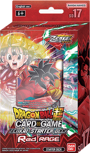 Dragon ball super jeu de cartes série Zenkai starter deck sd17 rage rouge