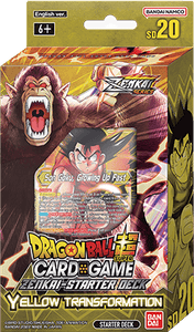 Dragon ball super kortspill zenkai series startkortstokk sd20 gul transformasjon