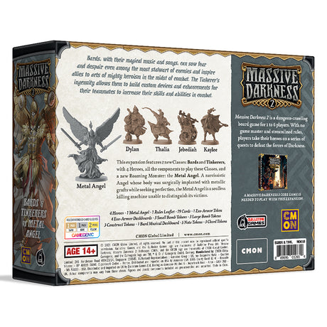 Massive Darkness 2 Bards & Tinkerers vs Metal Angel