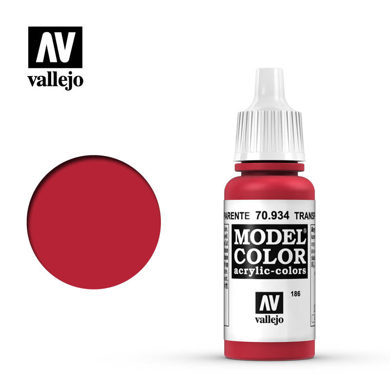 Vallejo Model Color - 70.934 Transparent Red