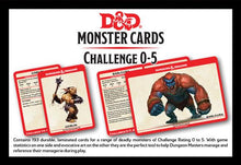 Indlæs billede i Gallery Viewer, Dungeons & Dragons Monster Cards Challenge 0-5